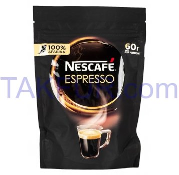 Кофе Nescafe Espresso натуральный растворимый 60г - Фото