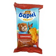 Пирожное Барні Шоколад бисквитное с шоколадной начинкой 30г - Фото