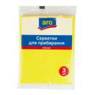 Салфетки Aro вискозные для уборки 38х30см 3шт - Фото