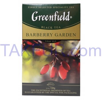 Чай Greenfield Barberry Garden черный цейл байх листов 100г - Фото