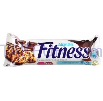 Батончик Fitness Злаковый с шоколадом 23,5г - Фото