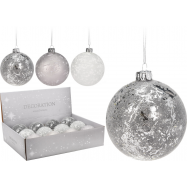 КУЛЯ СРІБН/БІЛ 80ММ В АС - Фото