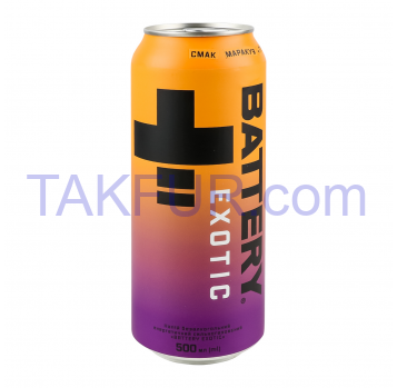 Напиток энергетический Battery Exotic б/а с/газ 0.5л - Фото