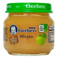 Пюре Gerber Яблоко фруктовое для детей с 6 месяцев 80г - Фото