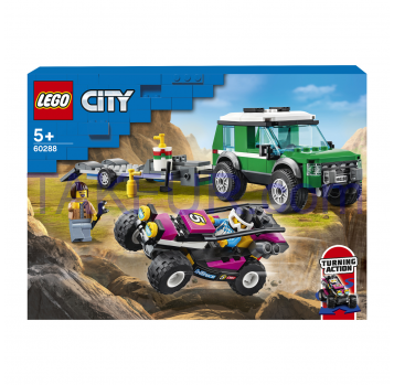 Конструктор Lego City Race Buggy Transporter №60288 1шт - Фото