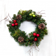 Вінок Tarrington House з декором Basic 30см - Фото