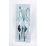 НАБІР ДЕКОРУ  КРАПЛІ 4 ШТ 15 СМ - Фото