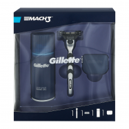 Набор Gillette бритва Mach3+гель Fusion для бритья 1шт - Фото