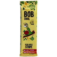 Конфета фрукт-ягодная Bob Snail Грушево-яблочный страйп 14г - Фото