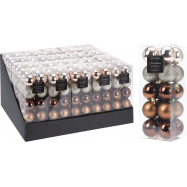 Прикраси новорічні ялинкові у формі куль 20 штук 4см - Фото