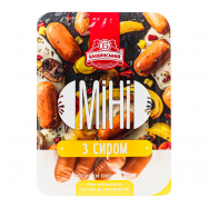 Сосиски Бащинський Мини с сыром вареные охлажденные 0.3кг - Фото