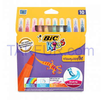 BIC ФЛОМ VISA AQUARELLE 10 ШТ - Фото