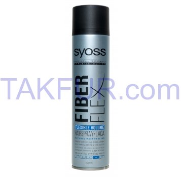 Лак для волос Syoss Fiber Flex Flexible Volume 400мл - Фото