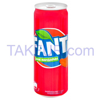 Напиток Fanta Мандарин сильногазирован безалкогольный 330мл - Фото