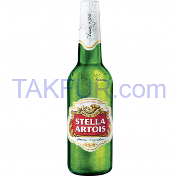 Пиво Stella Artois светлое пастеризованное 4,8% 0,33л - Фото