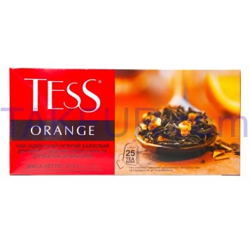 Чай Tess Orange черный индийский байховый мелкий 25*1.5г/уп - Фото