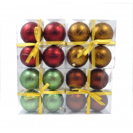 TAR.HOUSE НАБІР КУЛЬ 4 ШТ 80 ММ : .ЗОЛОТИЙ - Фото