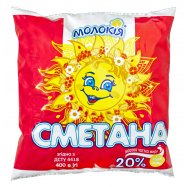 Сметана Молокія 20% 400г