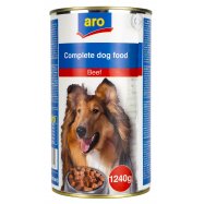 Корм Aro с говядиной консерв д/взр собак полноценный 1240г - Фото