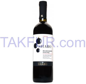 Вино Shabo Шабский погреб полусладкое красное 9,0-13% 0,75л - Фото