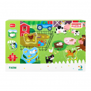 Пазл Dodo Ферма №300161 сортер 31*45см 18эл - Фото