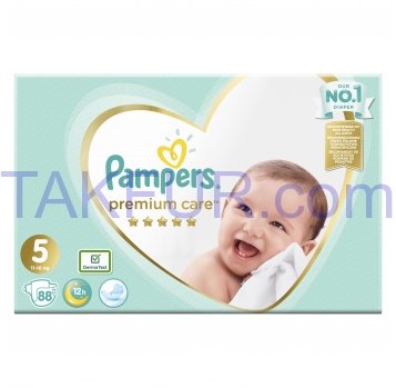 Подгузники Pampers Premium Care Junior 5 дет 11-16кг 88шт - Фото
