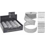 NY ДЕКОР.СТРІЧКА СРІБ.25Х270СМ : СРІБ. - Фото