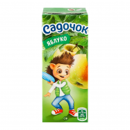 Сок Садочок Яблоко осветленный восстановленный 200мл - Фото