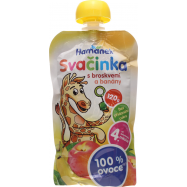 Пюре Hamanek Яблоко с персиком и бананом - Фото