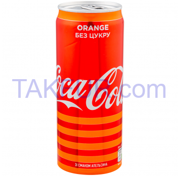 Напиток Coca-Cola Orange без/алк сил/газ безкалор 330мл - Фото