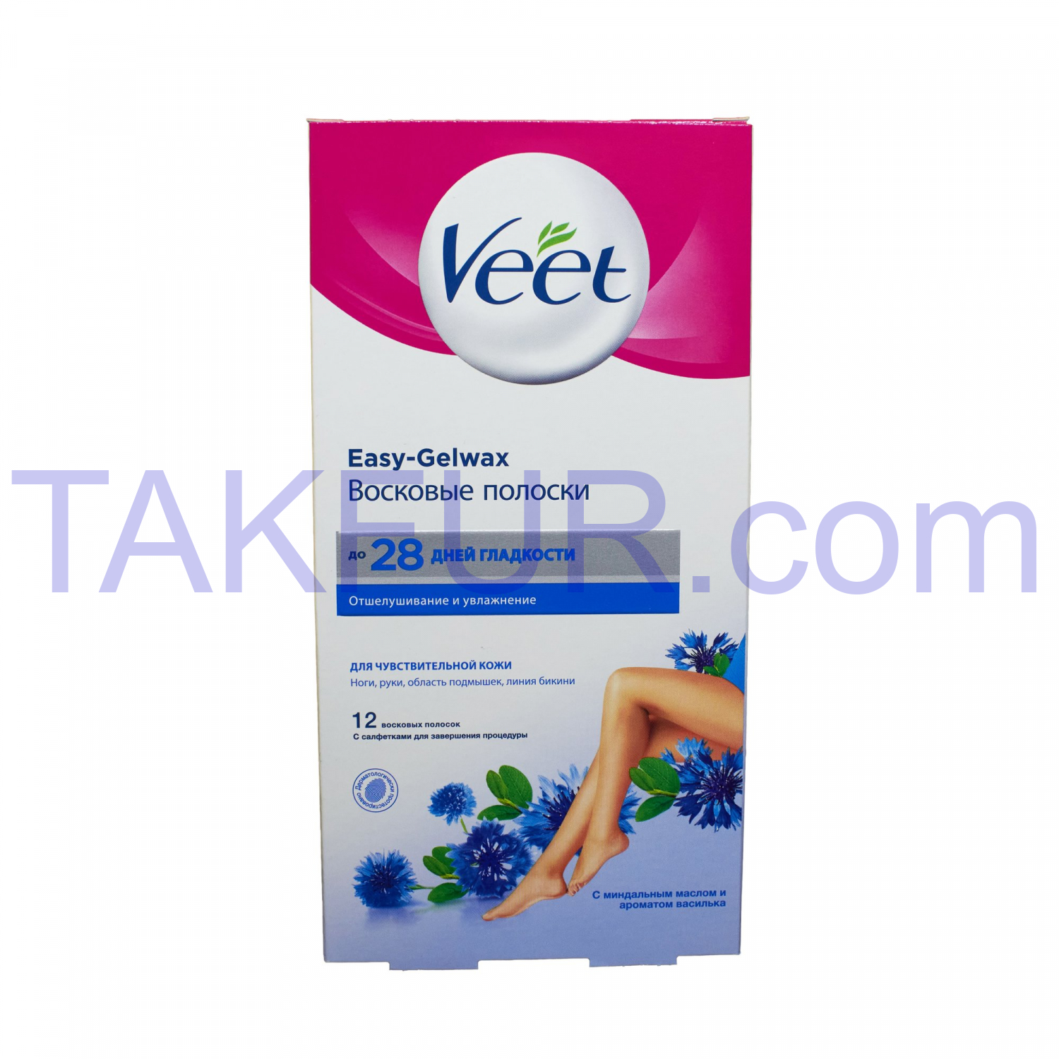 Восковые полоски Veet Easy-Gelw д/чувствительной кожи 12шт купить ...