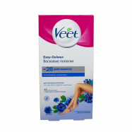 Восковые полоски Veet Easy-Gelw д/чувствительной кожи 12шт - Фото