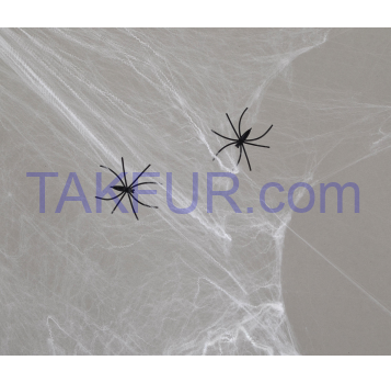 Паутина белая с двумя паучками, 40 г - Фото