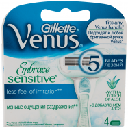 Кассеты для бритья Gillette Venus Embrace Sensitive 4шт - Фото