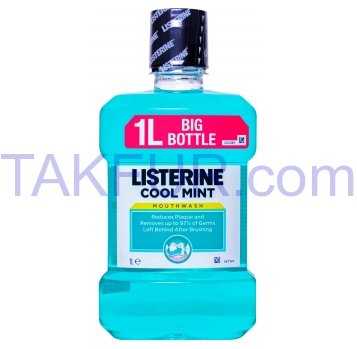 Ополаскиватель для полости рта Listerine Cool Mint 1л - Фото