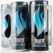 Напиток Burn Apple Kiwi энергетический б/а с/газ 250мл - Фото
