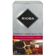 Чай Rioba Raspberry cream black байховый мелкий 2г*25шт 50г - Фото