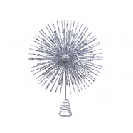 ВЕРХІВКА ЗІРКА СРІБ 37СМ - Фото