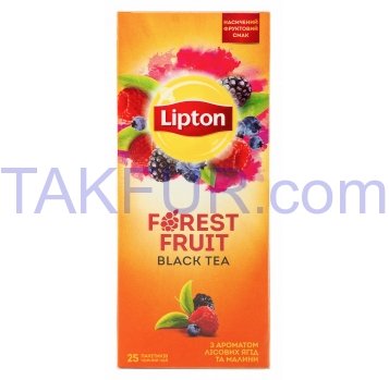 Чай Lipton Forest Fruit черный байхов с гран ягод 25*1.8г/уп - Фото