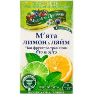 Чай Поліський чай Мудрість Природи Мята лимон лайм 1,5г*20шт