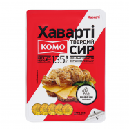 Сыр Комо Хаварти твердый ломтики нарезанные 55% 135г - Фото