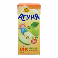 Сок Агуня Яблоко для детей от 4-х месяцев 200мл - Фото