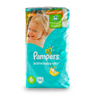 Подгузники Pampers Active Baby-Dry Extra Large 6р 15+кг 54шт - Фото