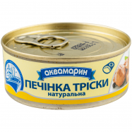 Печень трески Аквамарин натуральная 100г - Фото