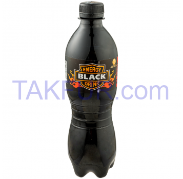Напиток энергетический сильногазированный безалкогольный Black пбут 0.5л - Фото