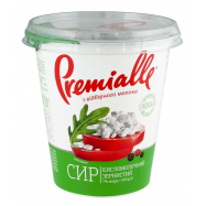Творог Premialle зернистый 7% 300г - Фото