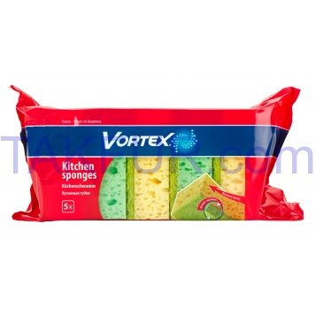 Губки кухонные Vortex 5шт - Фото