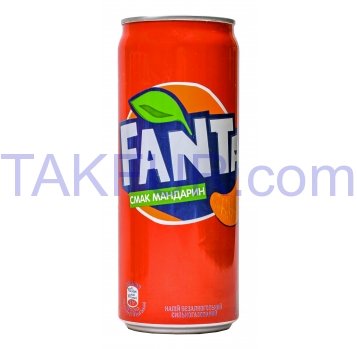 Напиток Fanta Мандарин сильногазирован безалкогольный 330мл - Фото