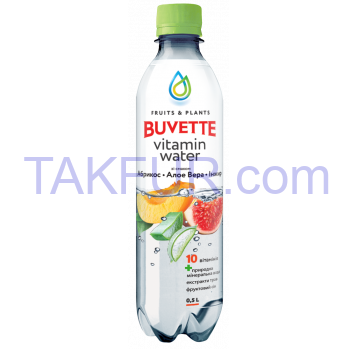 Напиток б/а Абрикос-алоэ-инжир Vitamin Water Buvette 0.5л - Фото