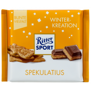 Шоколад Ritter Sport молочный с имбирным печеньем 30% 100г - Фото